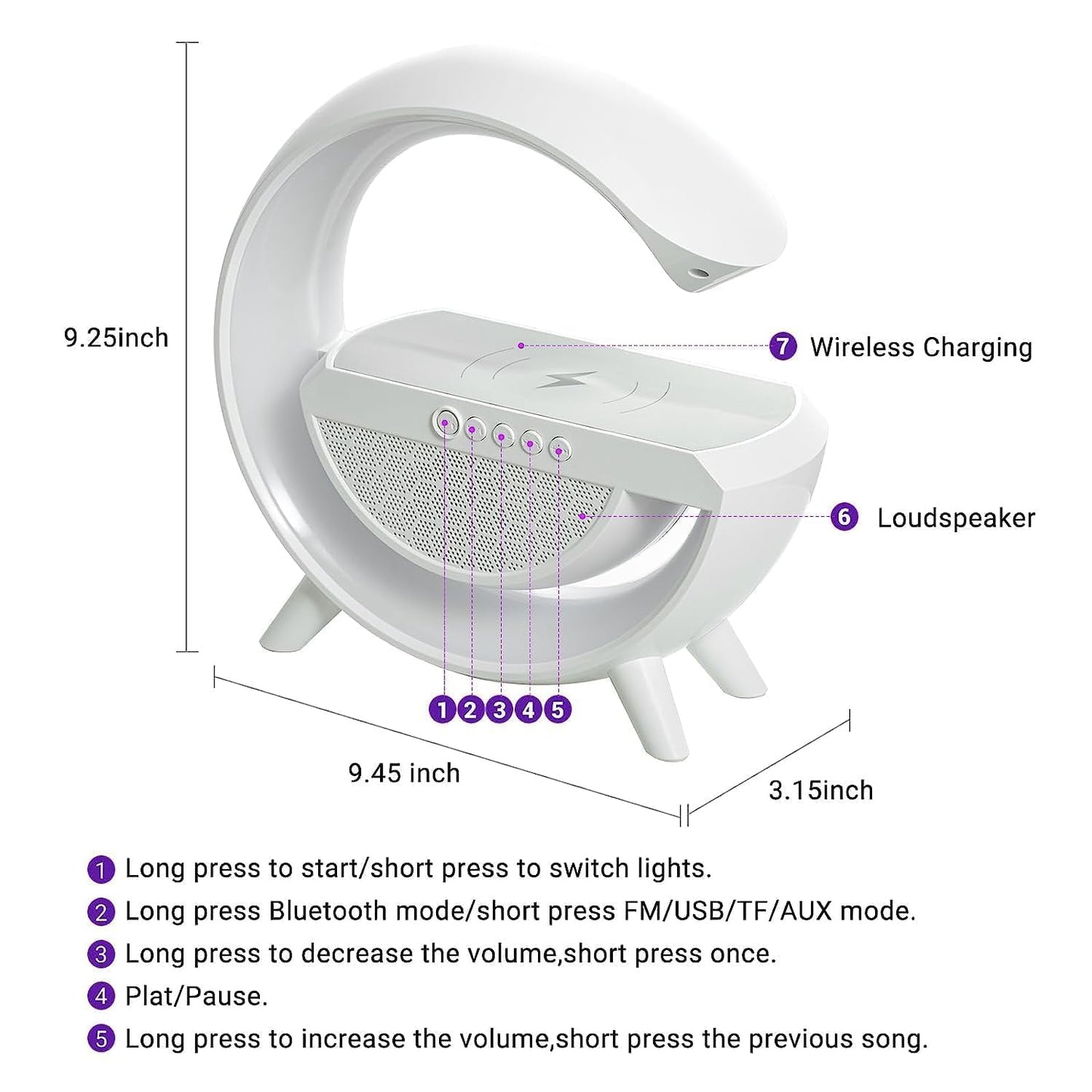 GloSound™ Multi-Functional Speaker Lamp™